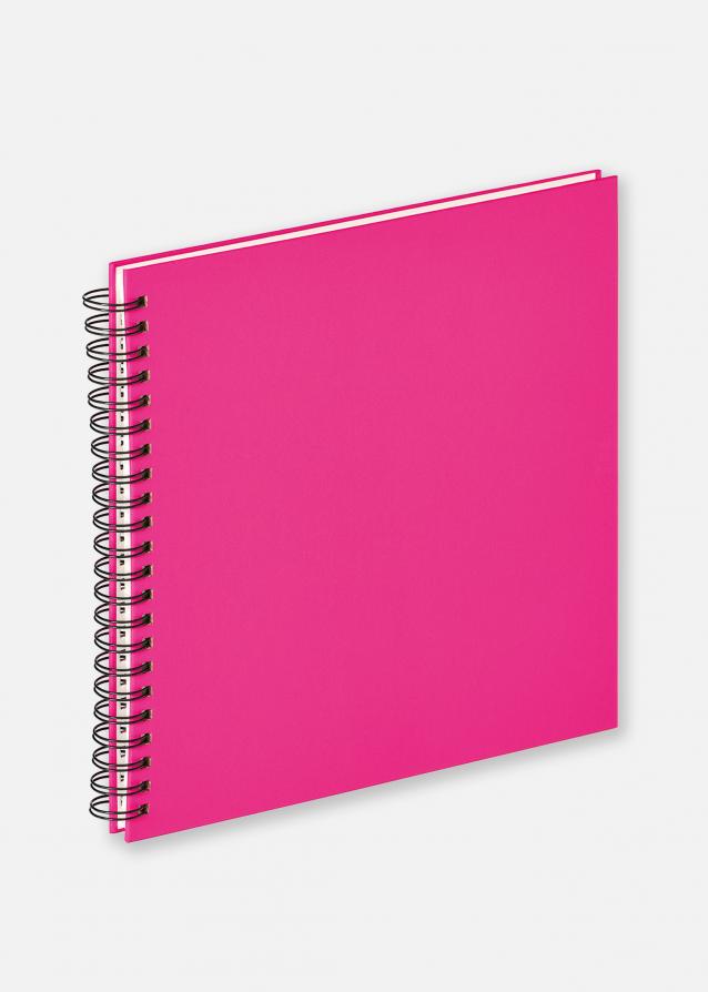  Fun Spiral bound album Pink - 30x30 cm (50 White pages / 25 sheets)