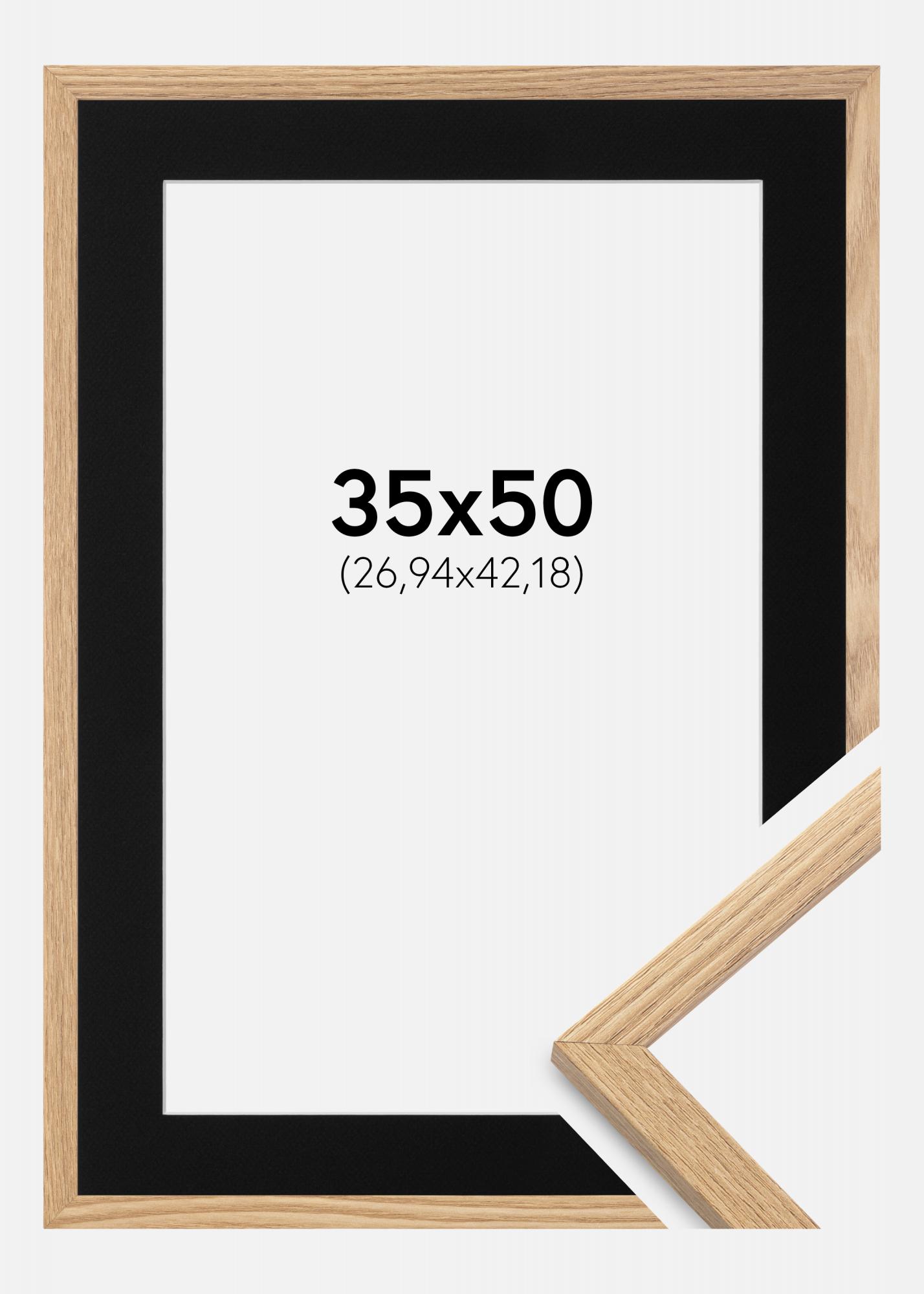 Buy Frame Trendy Oak 35x50 cm - Picture Mount Black 11x17 inches here ...