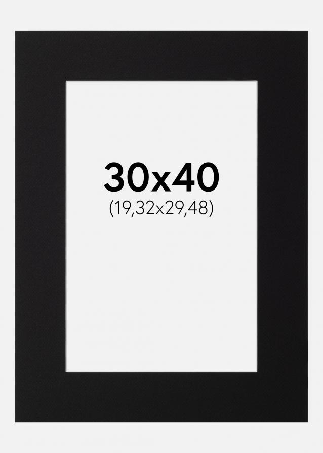 Artlink Mount Black Standard (White Core) 30x40 cm (19,32x29,48)