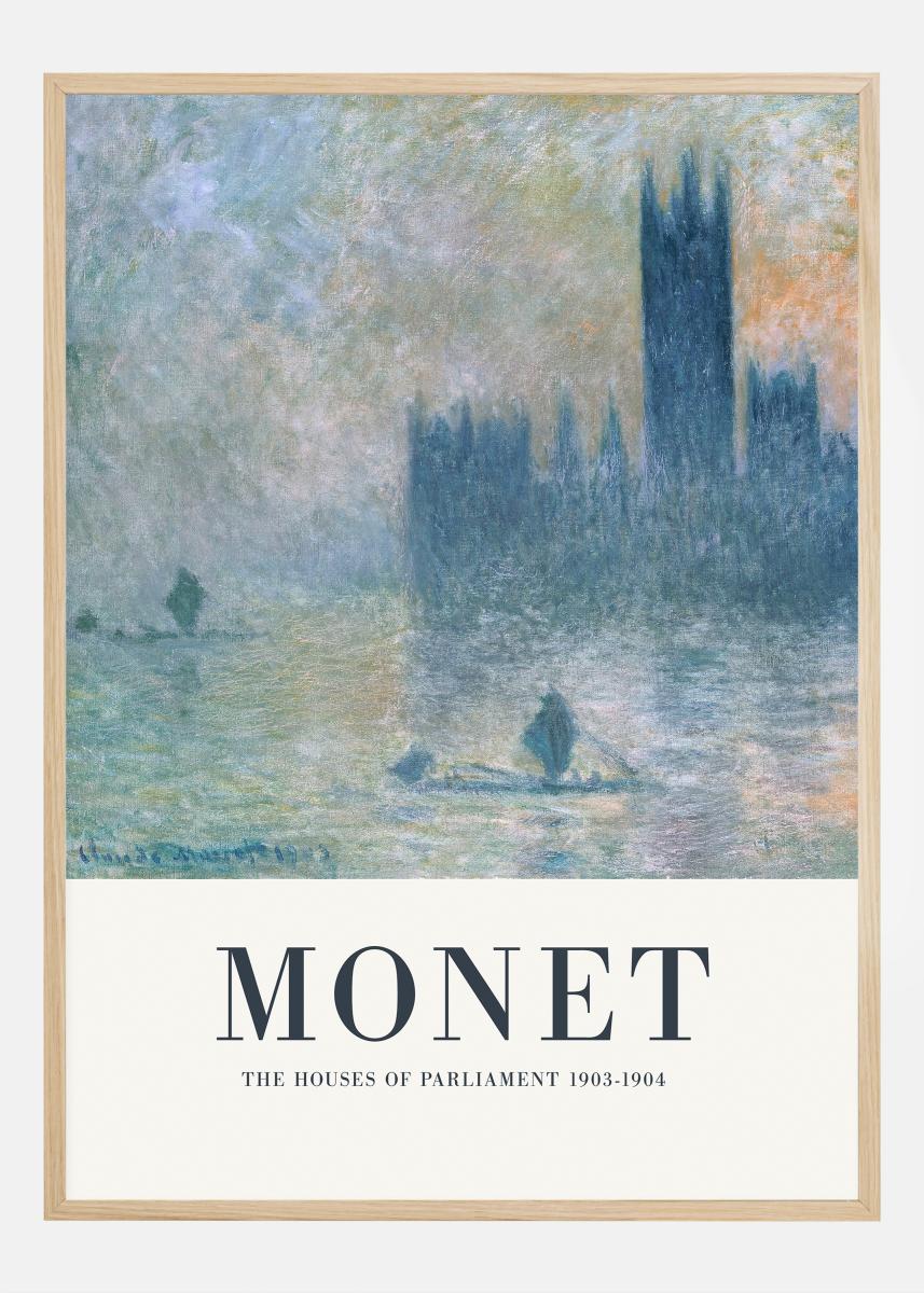 Buy Claude Monet -The Houses of Parliament Poster here - BGASTORE.UK