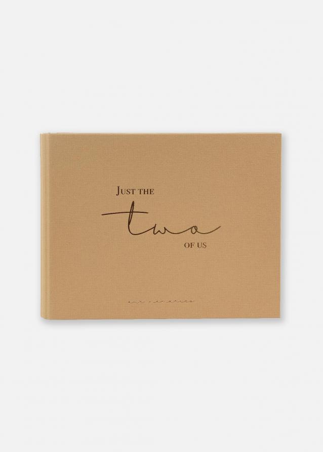 Goldbuch Just the two of us Guestbook Brun - 25x20 cm (100 White pages / 50 sheets)