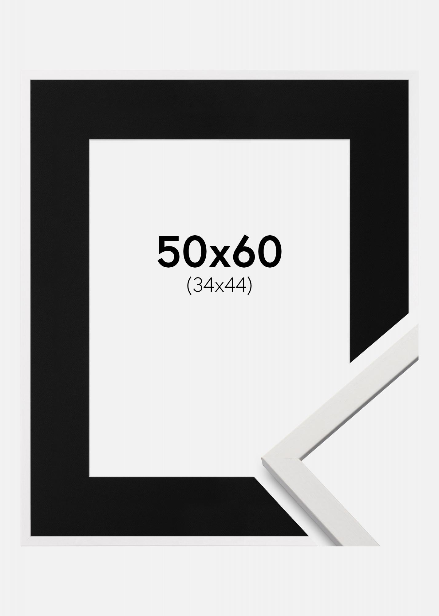 Buy Frame Edsbyn White 50x60 cm - Picture Mount Black 35x45 cm here ...