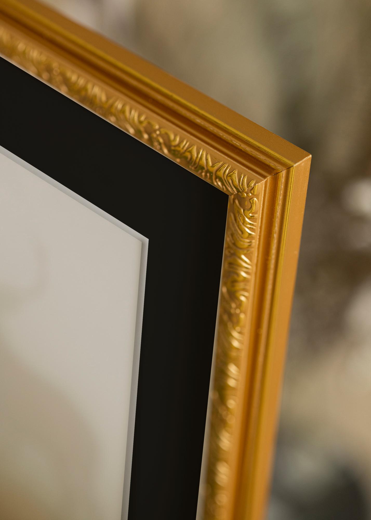 Buy Frame Nostalgia Gold 30x50 cm - Picture Mount Black 20x40 cm here ...