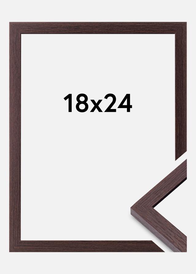 BGA Frame Modern Acrylic Glass Walnut 18x24 cm