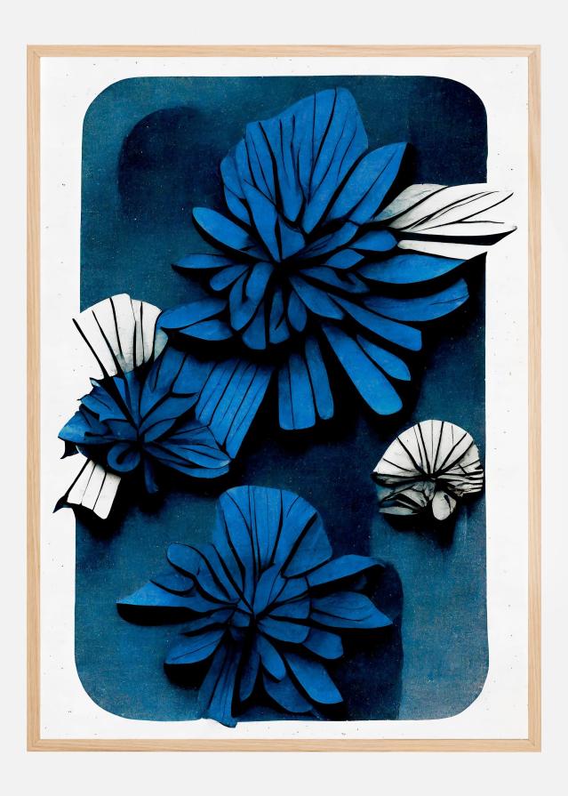 Bildverkstad Blue Blossoms Poster