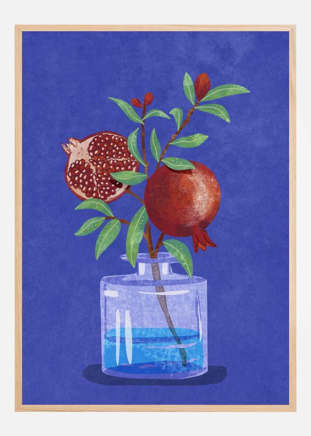 Bildverkstad pomegranate in Vase Poster