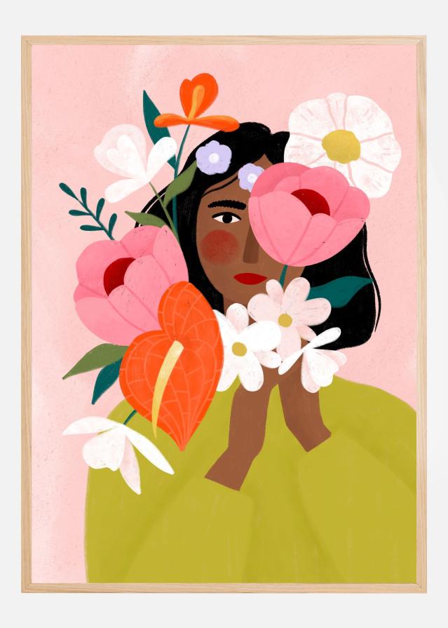 Bildverkstad Flower Lady Poster