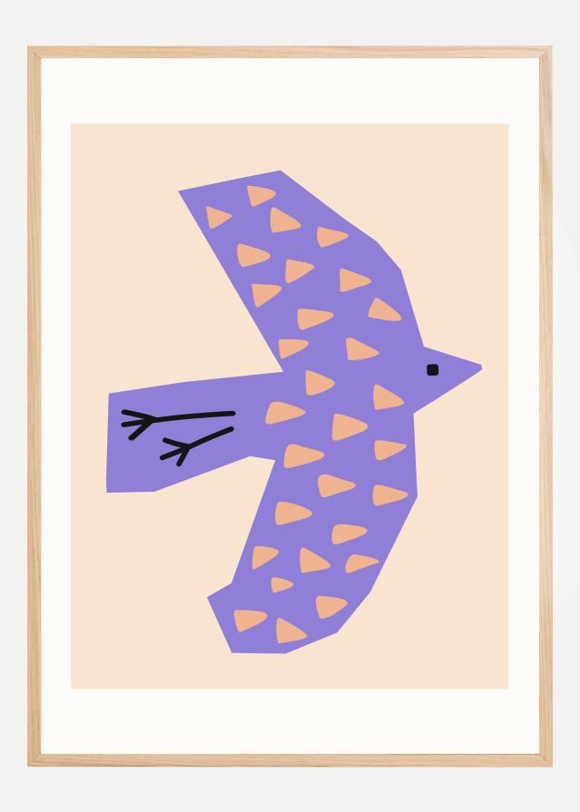 Bildverkstad Bird Lilac Poster