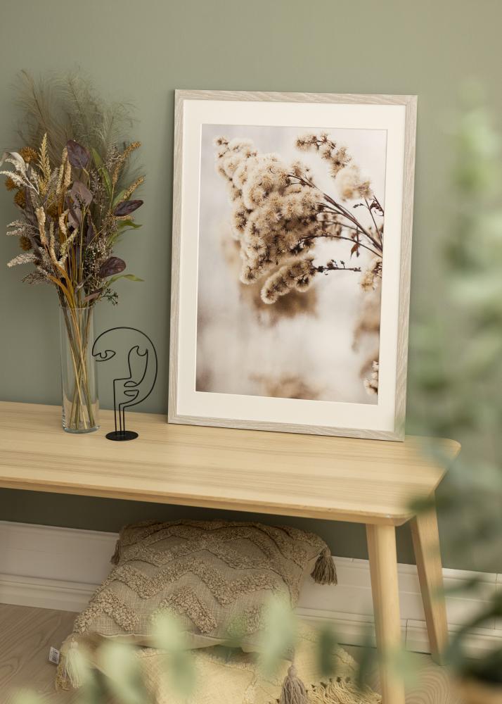 Ram med passepartou Frame Stilren Light Gray Oak 40x50 cm - Mounts White 30x38 cm