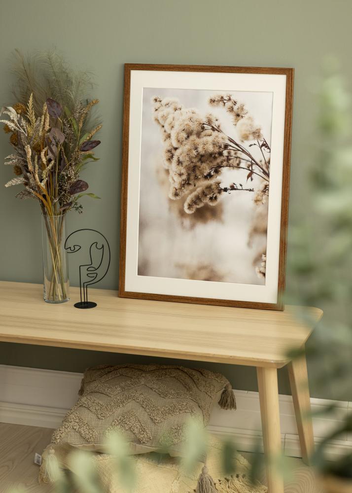 Ram med passepartou Frame Stilren Warm Brown 40x40 cm - Mounts White 27x27 cm