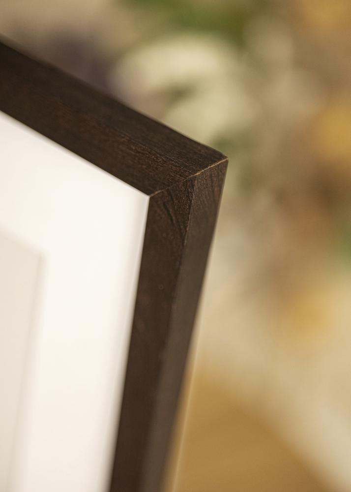 Ram med passepartou Frame Selection Walnut 62x85 cm - Passepartout White 20x30 inches