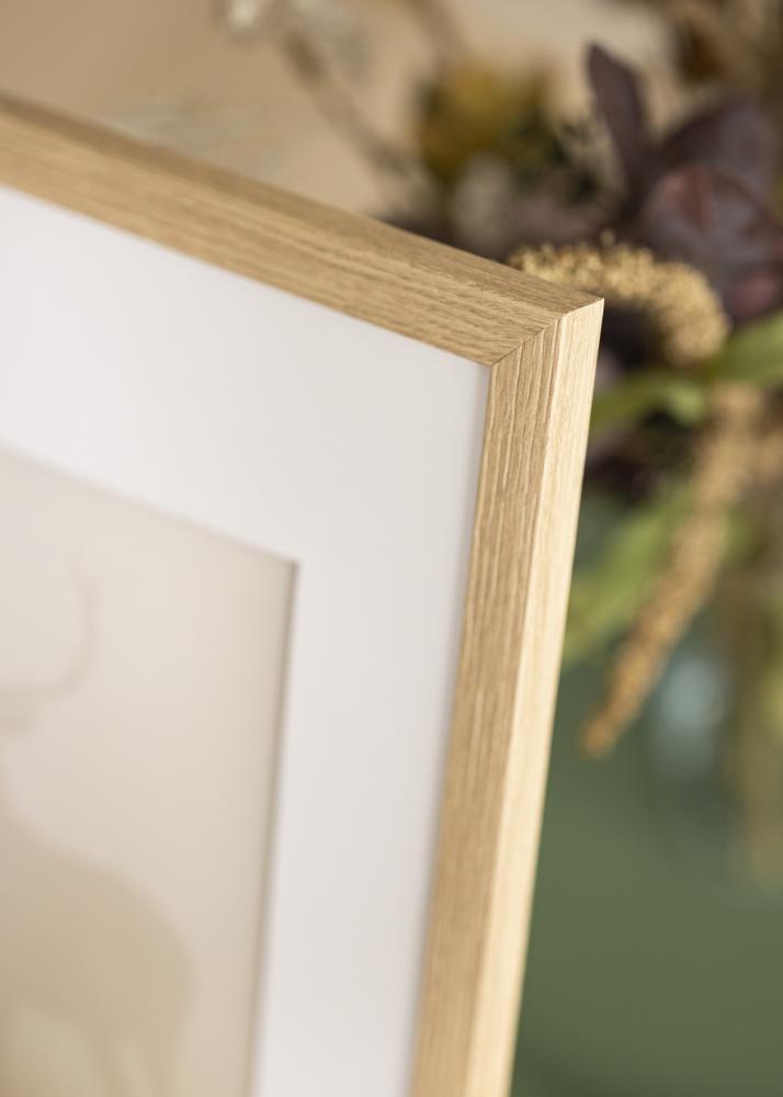 Ram med passepartou Frame Stilren Oak 70x80 cm - Mounts White 60x65 cm