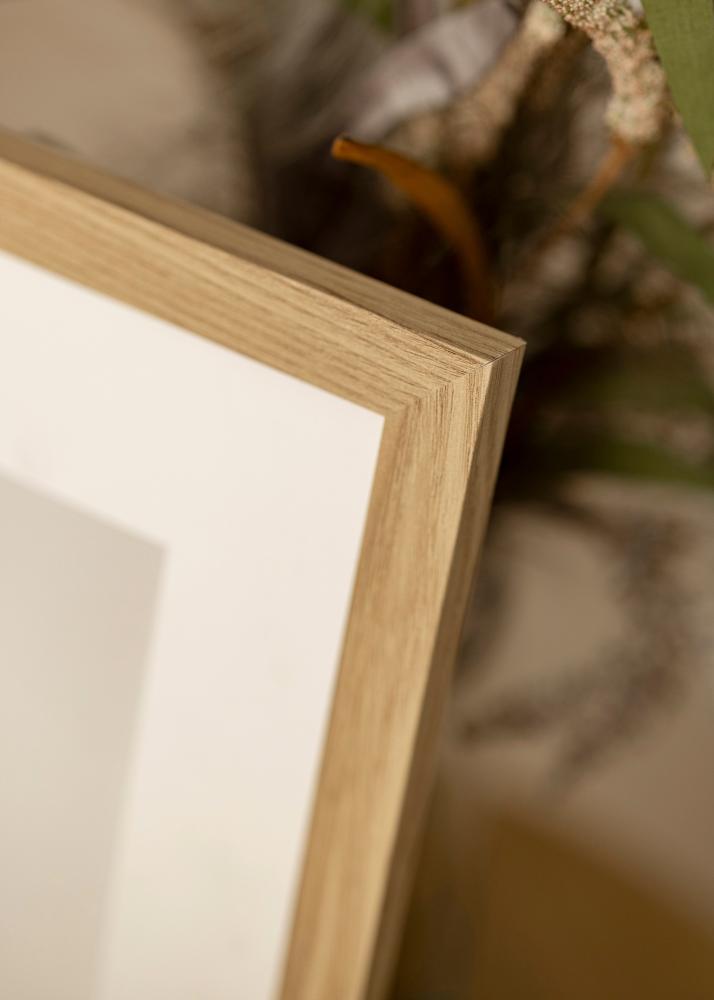 Ram med passepartou Frame BGA Classic Oak 60x60 cm - Mounts White 20x20 inches