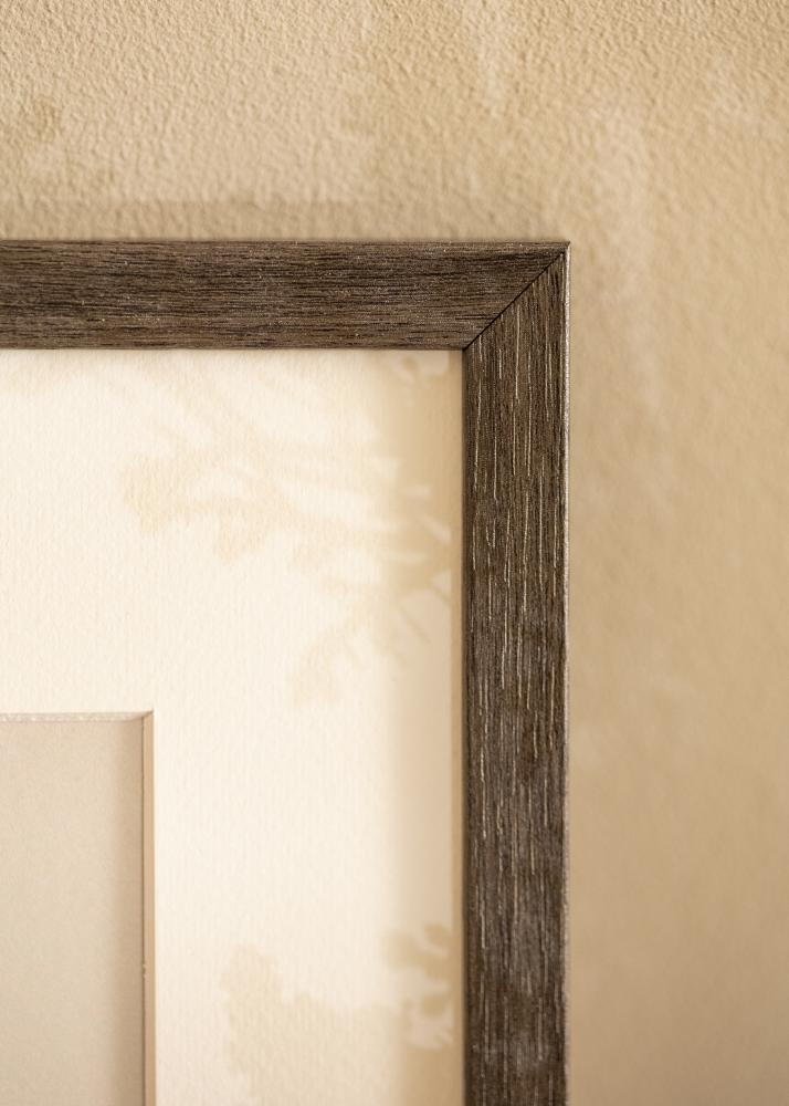 Ram med passepartou Frame Ares Gray Oak 50x60 cm - Mounts White 40x50 cm