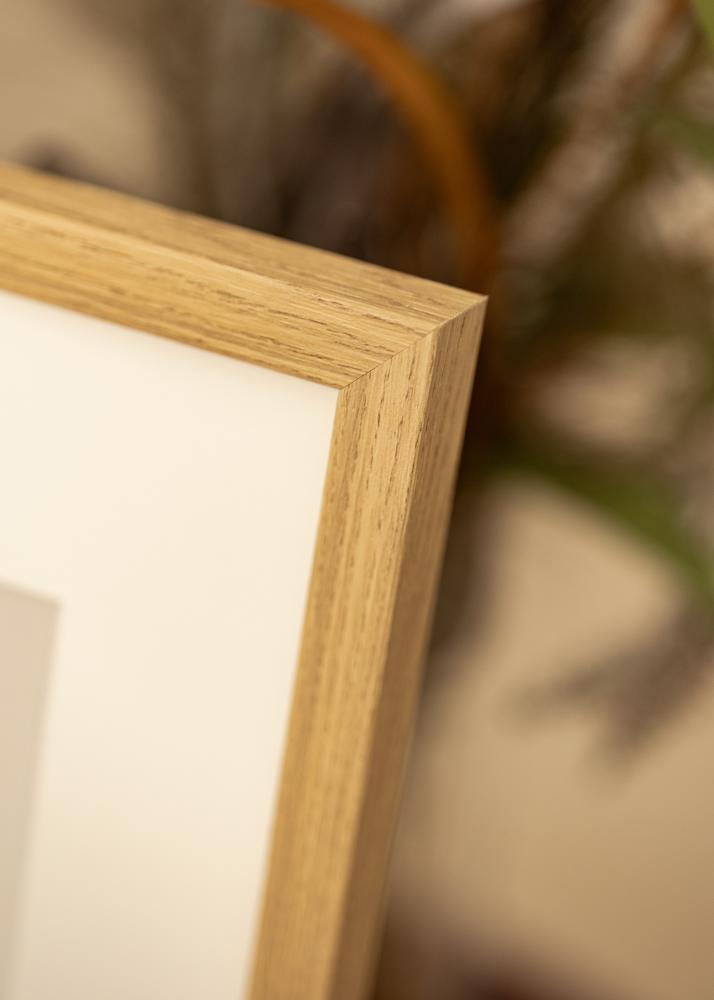 Ram med passepartou Frame Ares Natural Oak 18x24 cm - Mounts White 13x17 cm