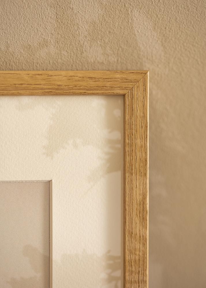 Ram med passepartou Frame Ares Natural Oak 18x24 cm - Mounts White 13x17 cm