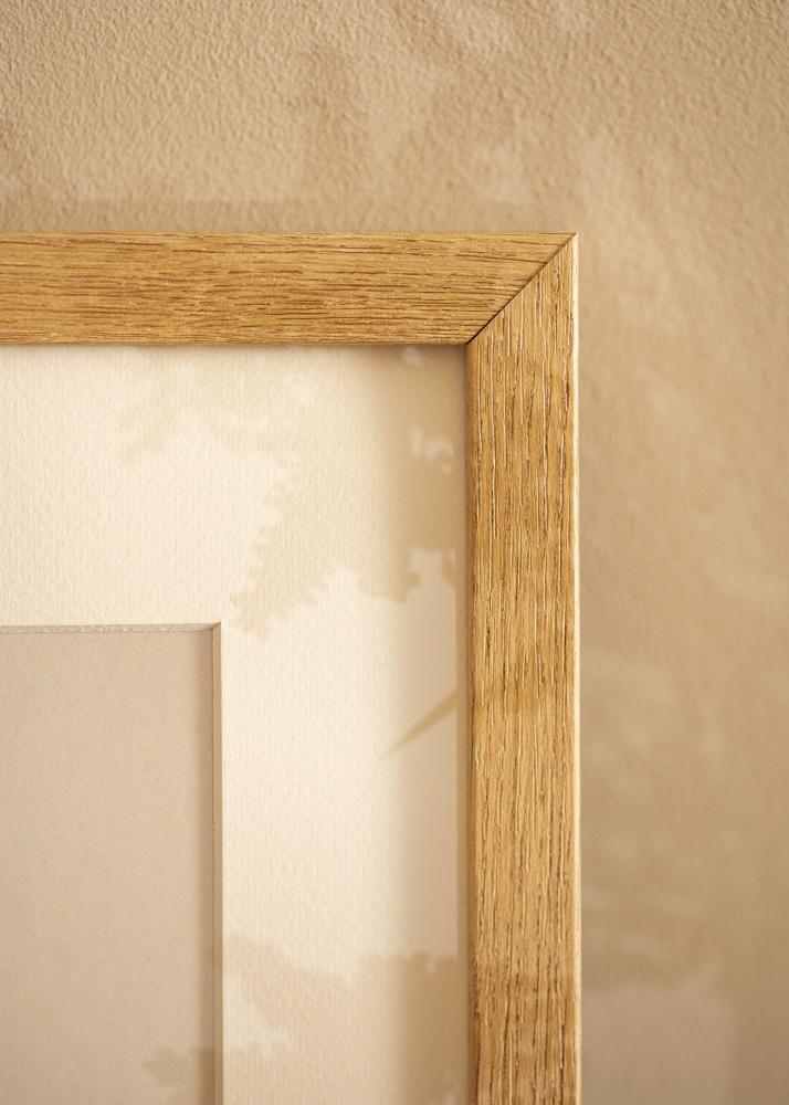 Ram med passepartou Frame Hermes Natural Oak 40x50 cm - Mounts White 29.7x42 cm