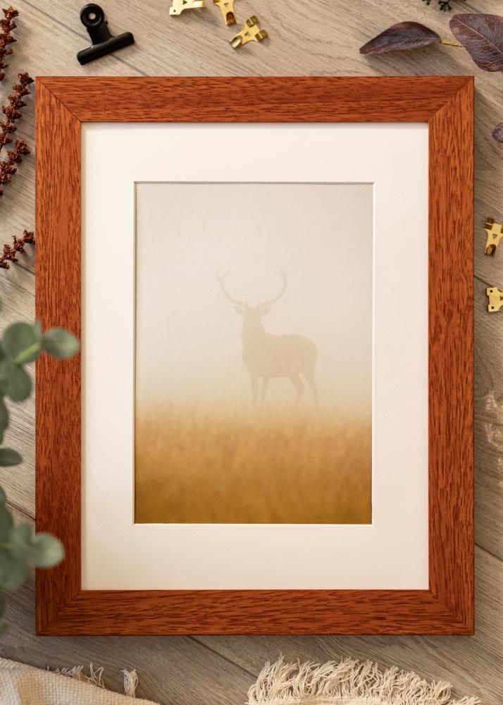 Ram med passepartou Frame Juno Cherry 40x50 cm - Mounts White 28x38 cm