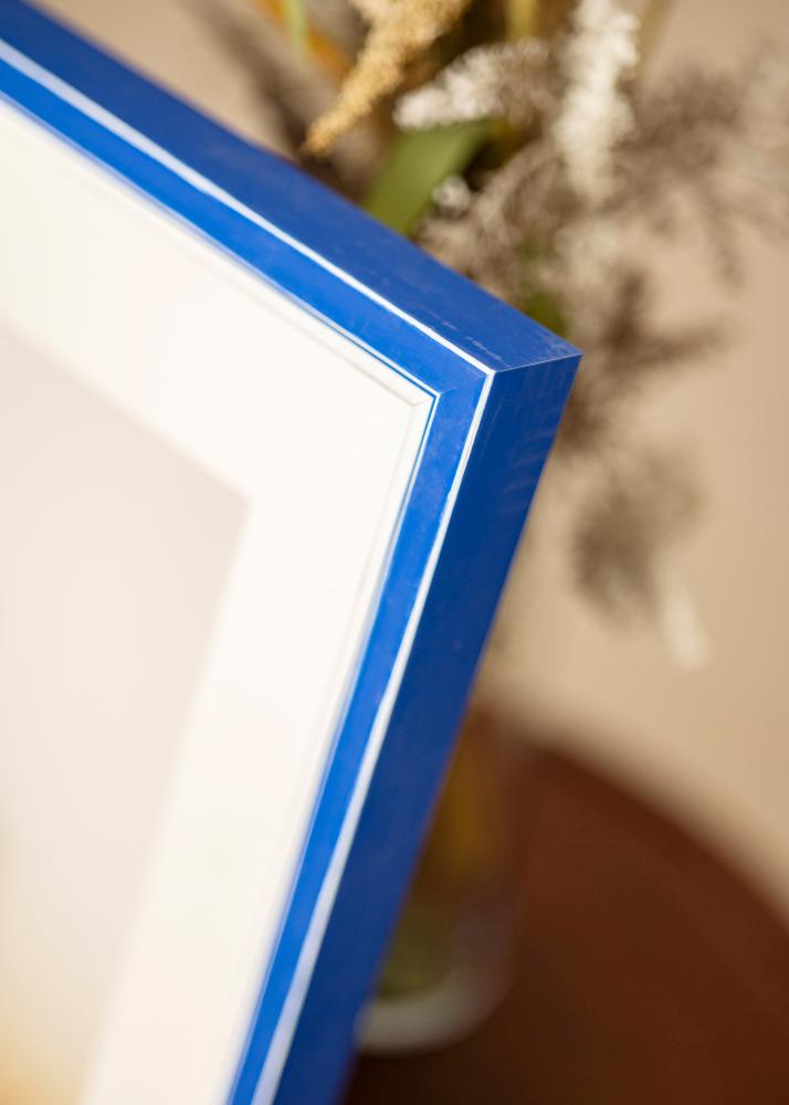 Ram med passepartou Frame Diana Blue 45x60 cm - Mounts White 34x50 cm