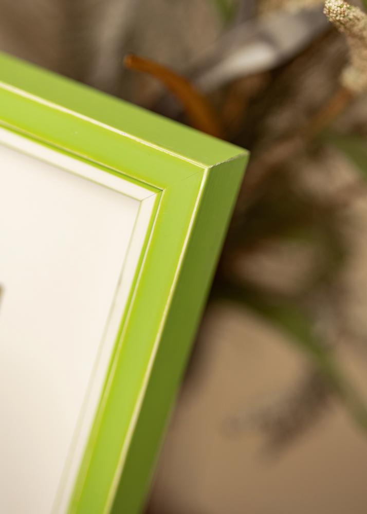 Ram med passepartou Frame Diana Light Green 60x80 cm - Mat White 50x60 cm