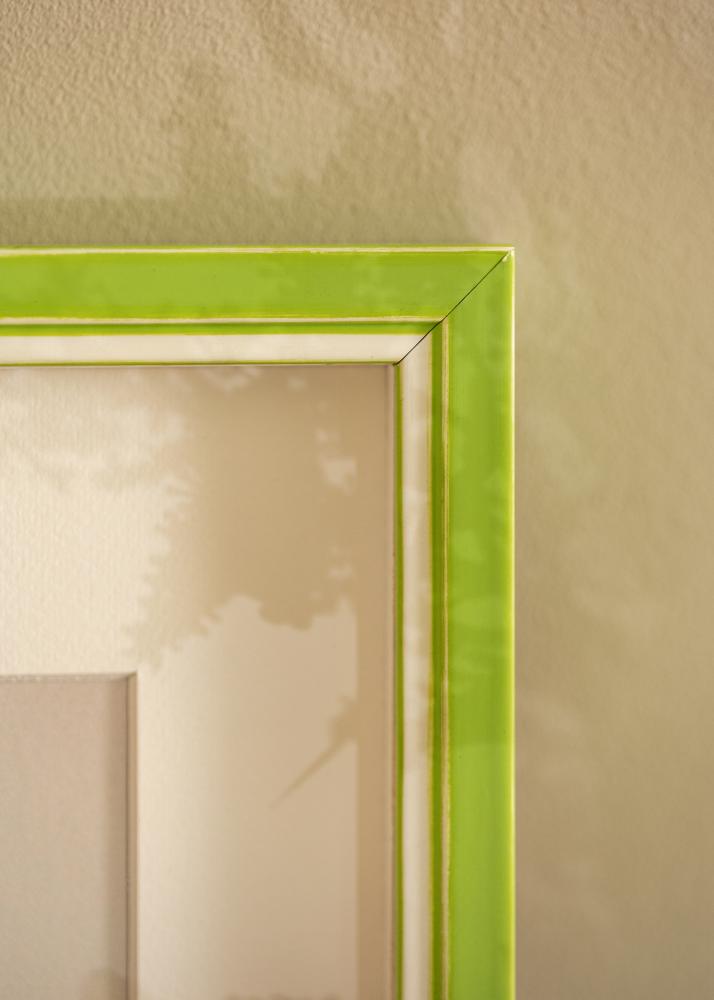 Ram med passepartou Frame Diana Light Green 60x80 cm - Mat White 50x60 cm