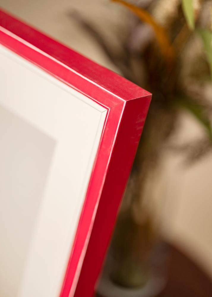 Ram med passepartou Frame Diana Red 50x70 cm - Mounts White 40x61 cm