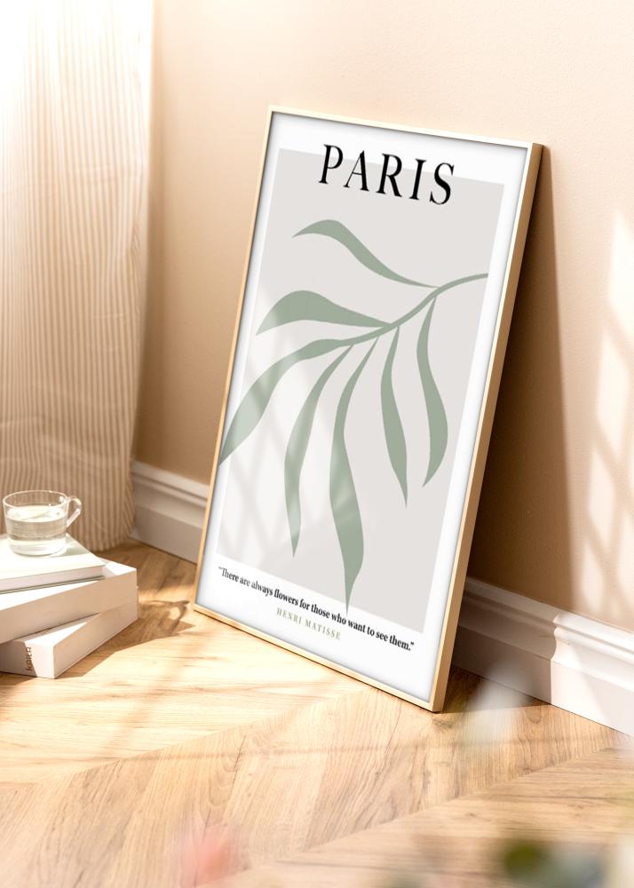 Ram med passepartou Aluminum Frame Brass 50x70 cm - Mounts White 16x24 inches