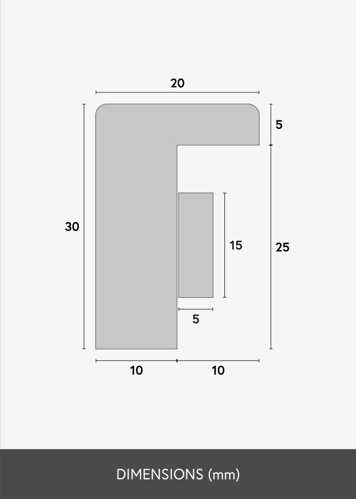 BGA BGA Box Frame Acrylic Glass Black 58x100 cm