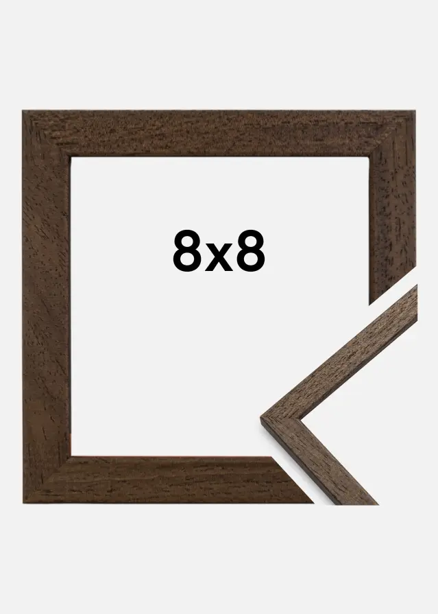 Galleri 1 Frame Edsbyn Acrylic glass Walnut 8x8 cm