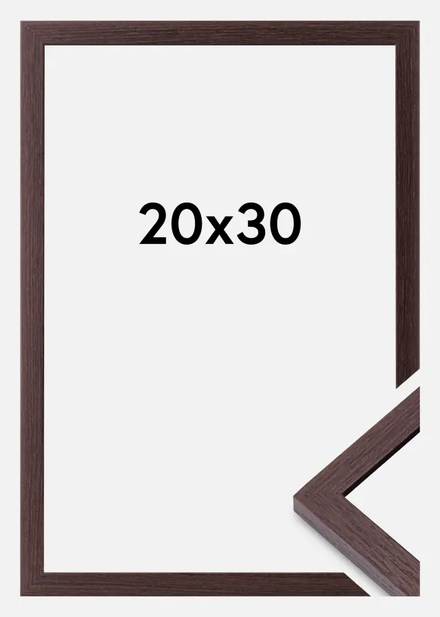 BGA Frame Modern Acrylic Glass Walnut 20x30 cm