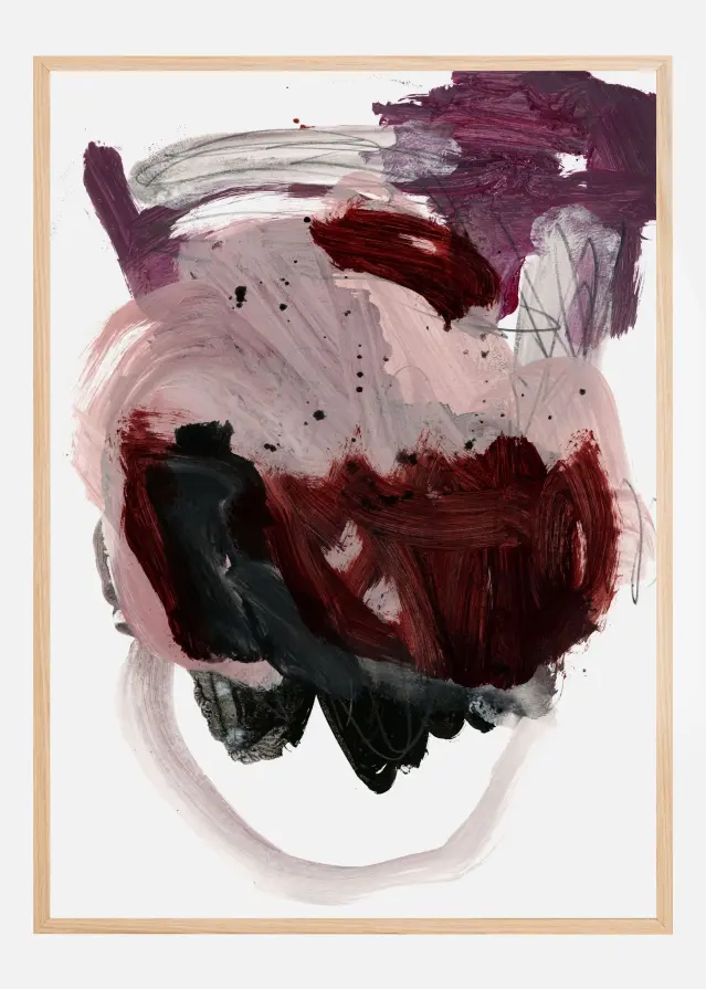 Bildverkstad Gestural Brushstrokes 03 Poster