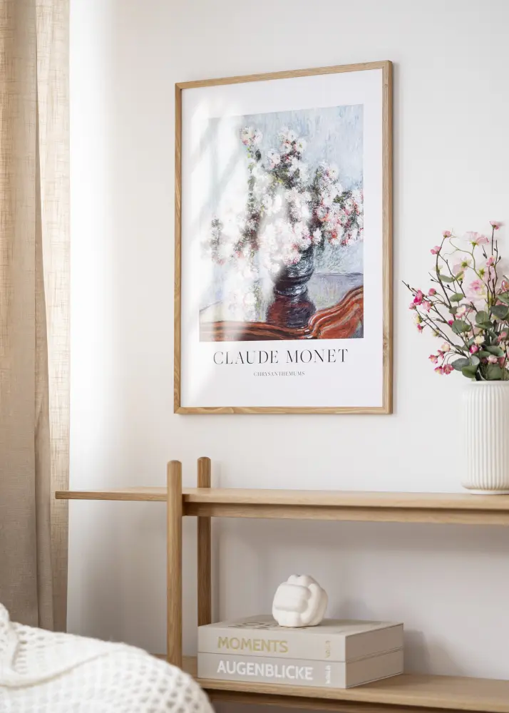 Ram med passepartou Frame Massiv Oak 40x60 cm - Mounts White 32.9x48.3 cm