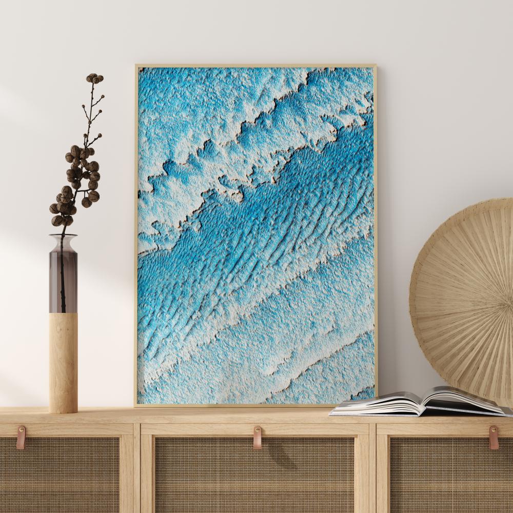 Bildverkstad Blury Waves Poster