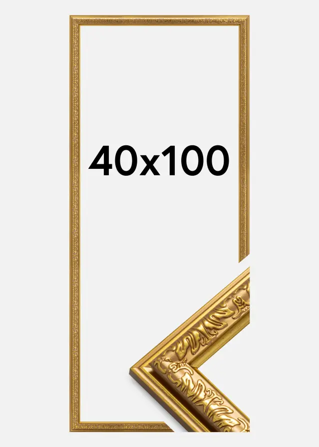 Artlink Frame Nostalgia Acrylic glass Gold 40x100 cm