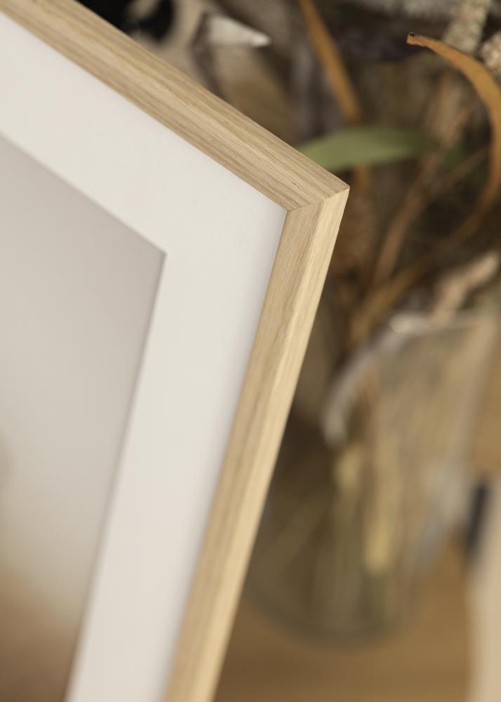 Ram med passepartou Frame Edsbyn Oak 20x25 cm - Picture Mount White 5x7 inches