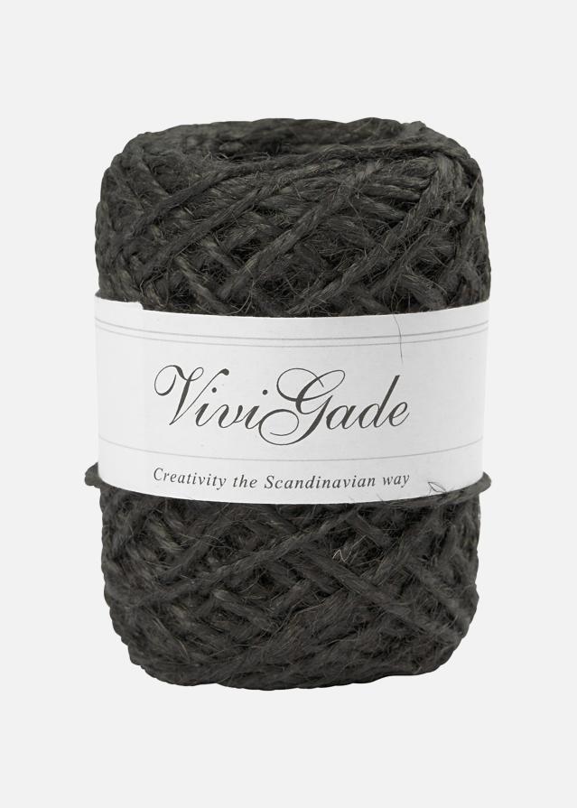 Creativ Company Natural Hemp Twine Black