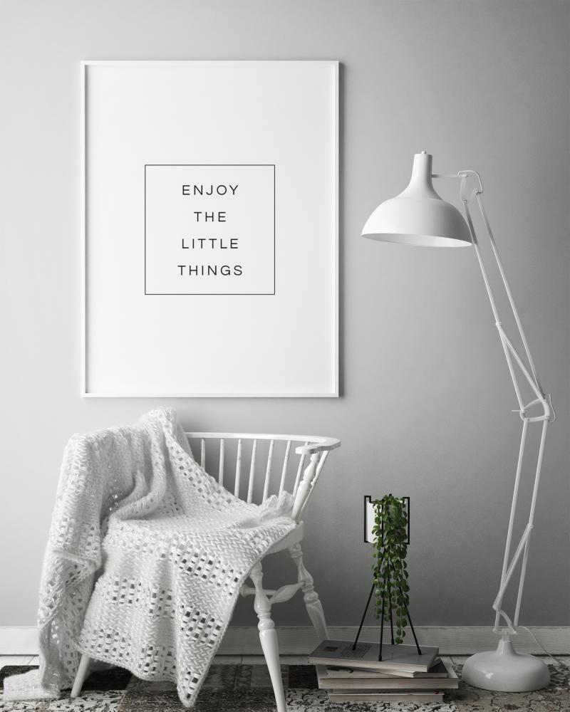 Bildverkstad Enjoy the little things Poster