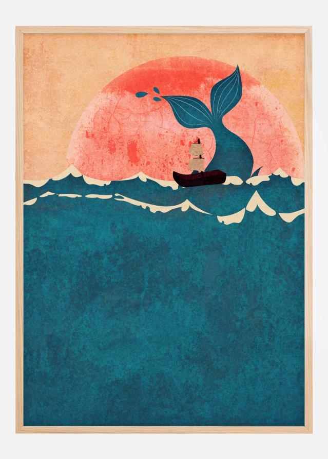 Bildverkstad Blue Whale Poster