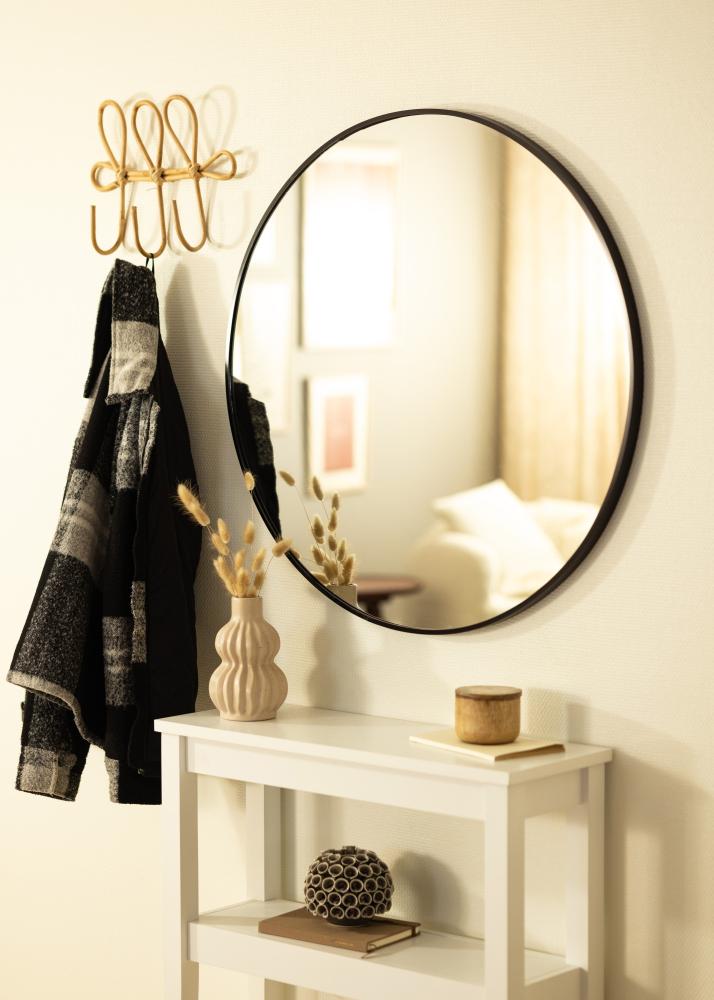 House Nordic Mirror Madrid Black 80 cm Ø