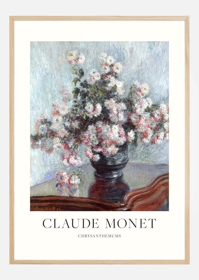 Bildverkstad Claude Monet -Chrysanthemums Poster