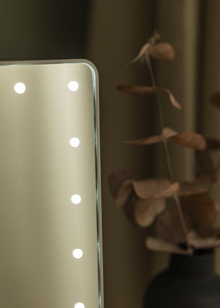 KAILA KAILA Make-up Mirror LED with Bluetooth Speaker White 18x30 cm