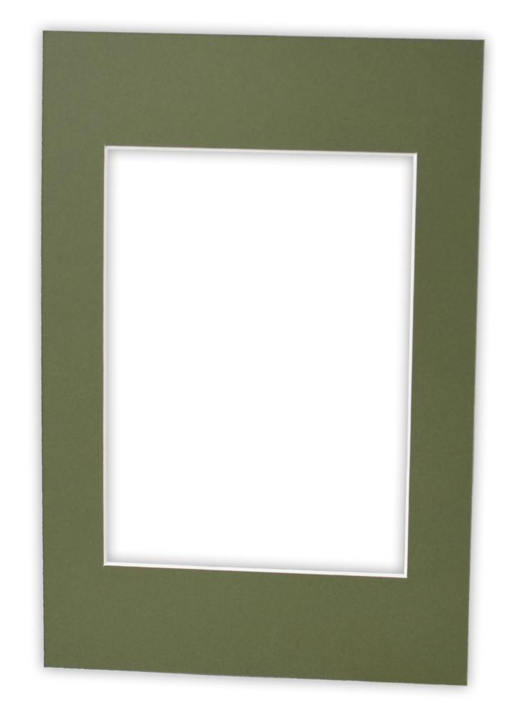 Egen tillverkning - Passepartouter Bespoke Dark green Mount (White Core)