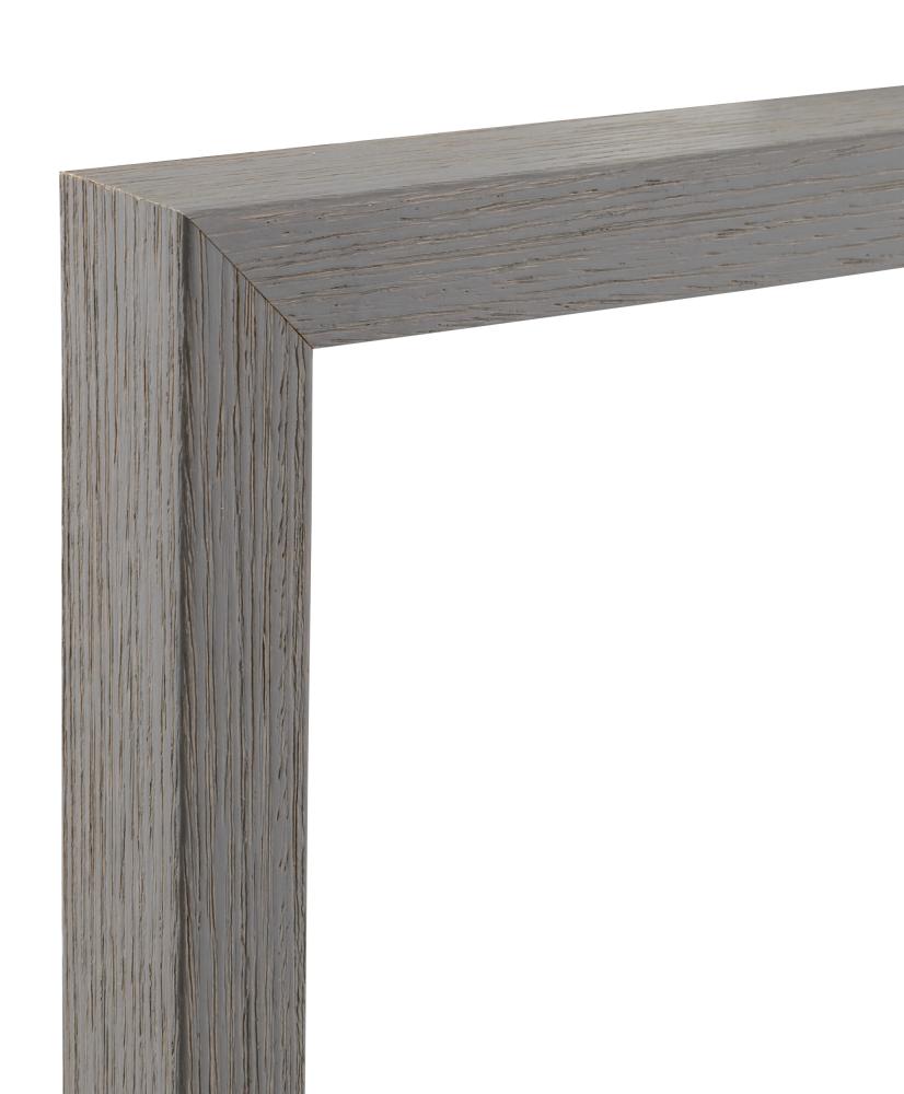 Ramverkstad Mirror Birch ö - Grey wood grain textured - Custom Size