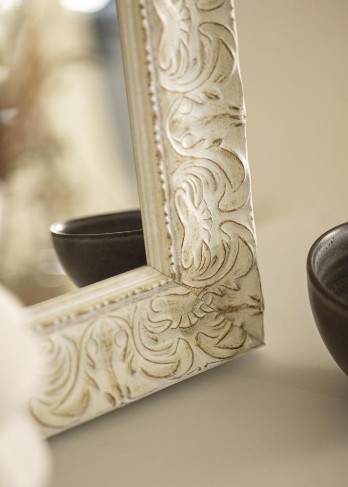 Ramverkstad Mirror Durham White - Custom Size