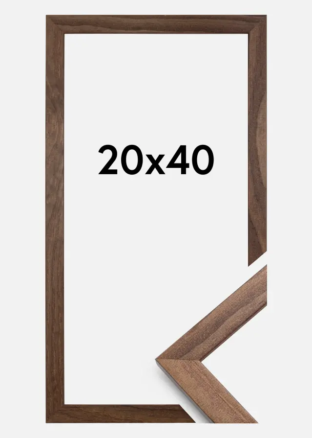 Estancia Frame Stilren Acrylic Glass Walnut 20x40 cm