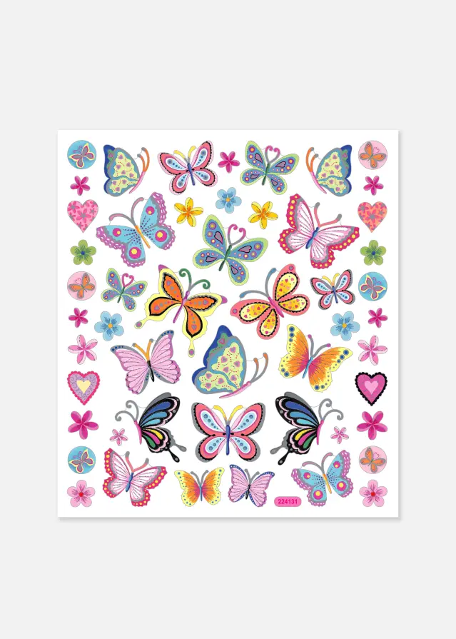 Creativ Company Stickers Colourful Butterflies