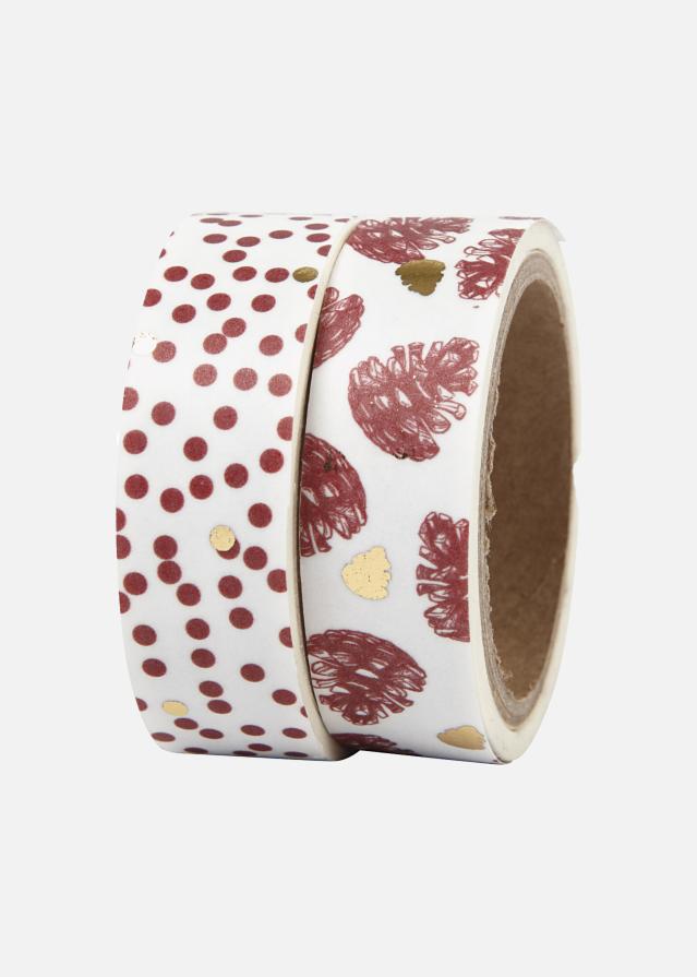 Creativ Company Washi Tape Pine Cones and Dots - 15 mm