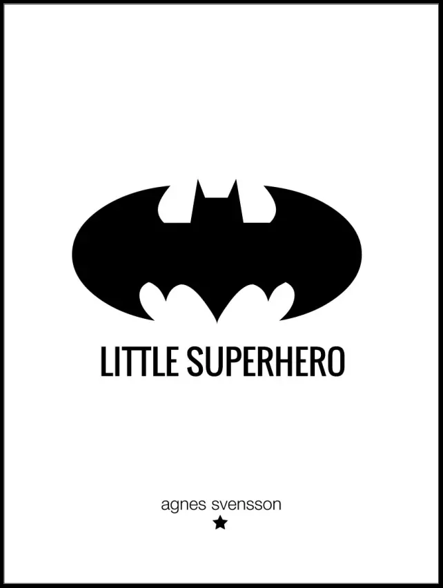 Personlig poster Little Superhero