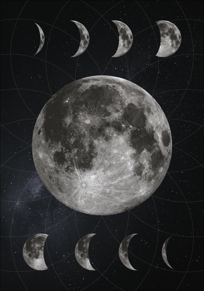 Bildverkstad Moon Phases Poster