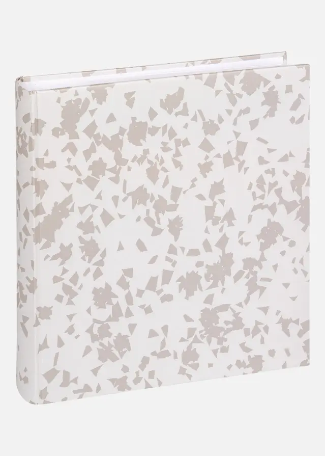 Walther Terrazzo stone Album White - 28x29 cm (60 White pages / 30 sheets)